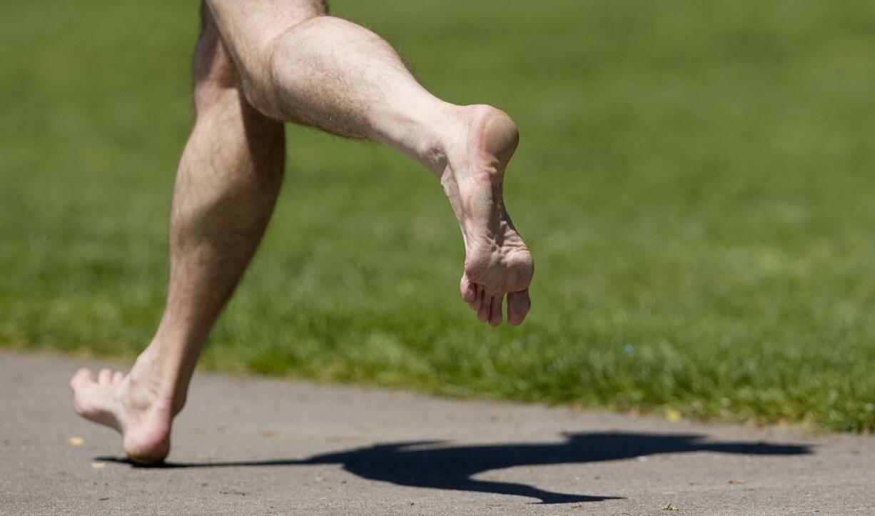 Longtime runner Ryan D. Whitaker suffered from foot problems before ditching his running shoes.