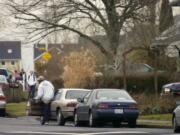 This photograph from 2008 shows how WSU Vancouver students used to park on residential streets rather than paying to park on campus, a trend that generated so many complaints commissioners banned daytime parking on weekdays.