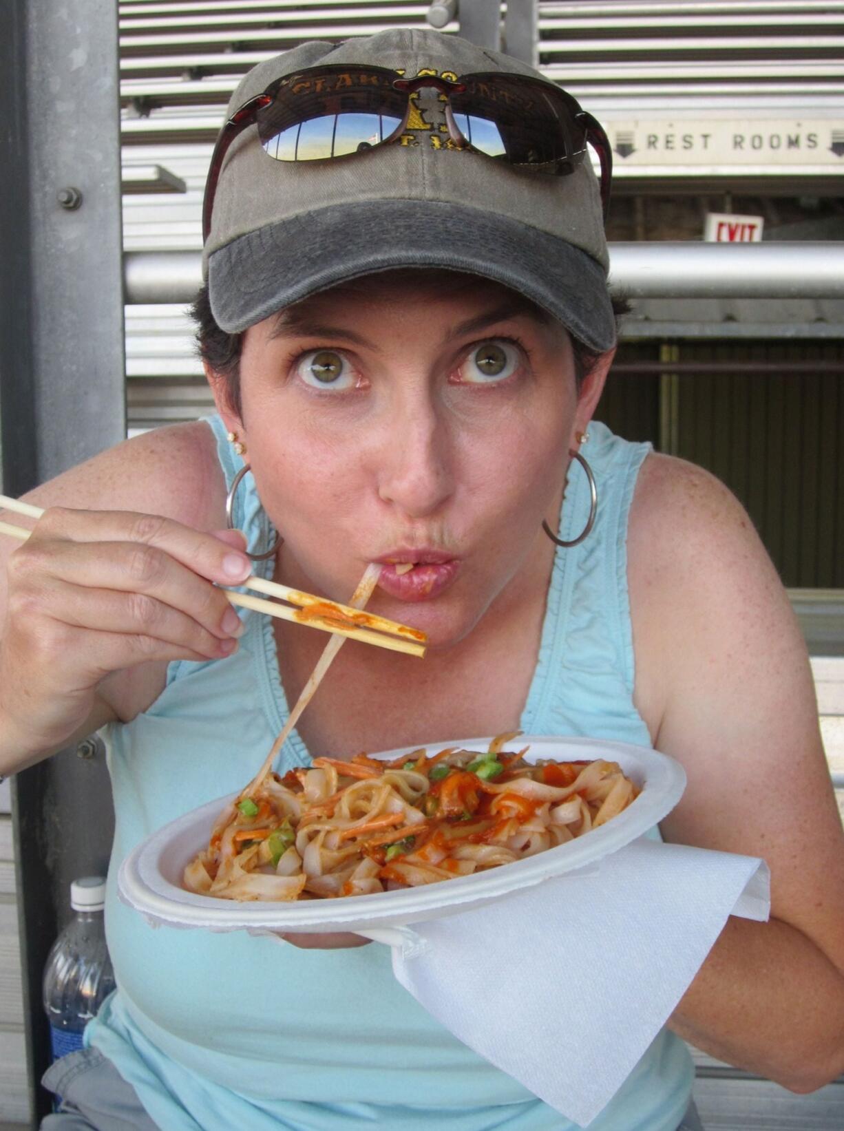 Toni Woodard ate her way through the Clark County Fair and lived to tell about it on her blog, Woodhaven Ramblings.