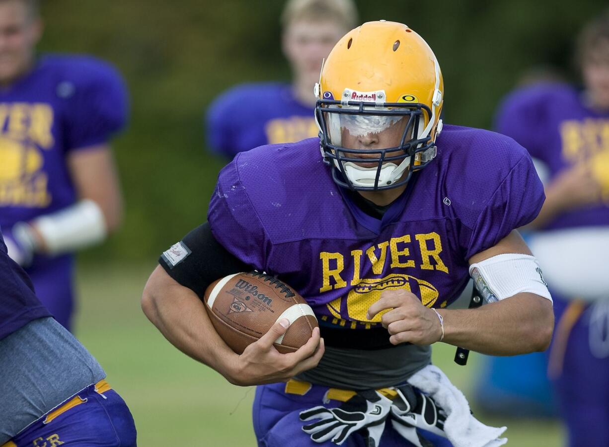 Columbia River running back Remick Kawawaki had more than 900 yards rushing in seven games last season.