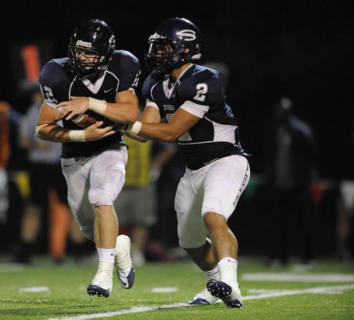 Skyview's Parker Henry, left, and Kieran McDonagh (2) are among the area's stat leaders.