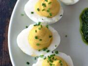 It's so hard to resist stuffed eggs.