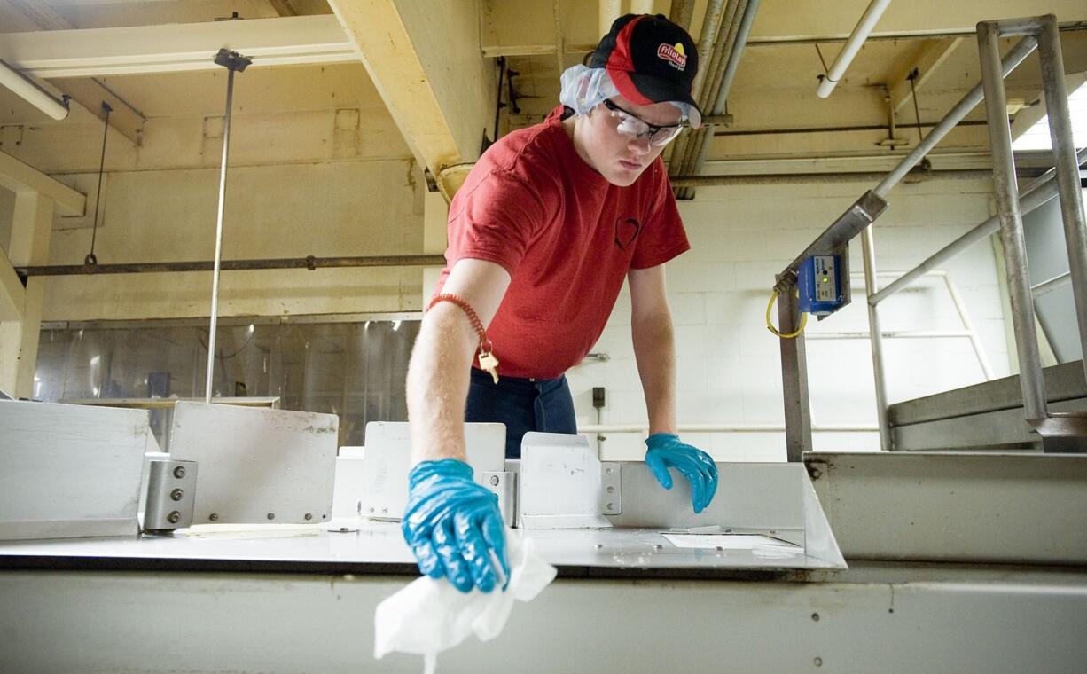 Reese Holland, 18, works part-time at Frito-Lay.