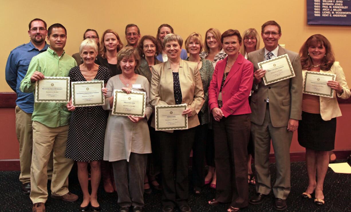 Esther Short: The Vancouver Rotary Foundation awarded more than $48,700 in grants to nine community groups.