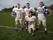 Ridgefield standouts (from back left) Clayton Farr, Ian Williams, Tyson Wright and Michael Knox (kneeling).