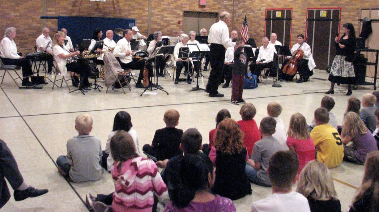 The Vancouver Pops Orchestra gave a concert to the Mt. Pleasant School student body on Oct.