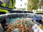 The Clark County Sheriff's Office partners with the Drug Enforcement Administration to host a drug take-back event at the Fisher's Landing Transit Center in Vancouver Saturday.