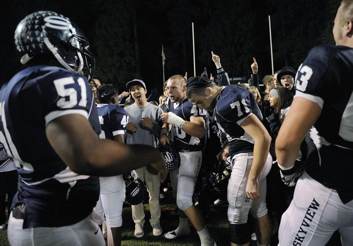 For reaching the state semifinals, the Skyview football team was rewarded with a trip to Corvallis to practice at Oregon State.