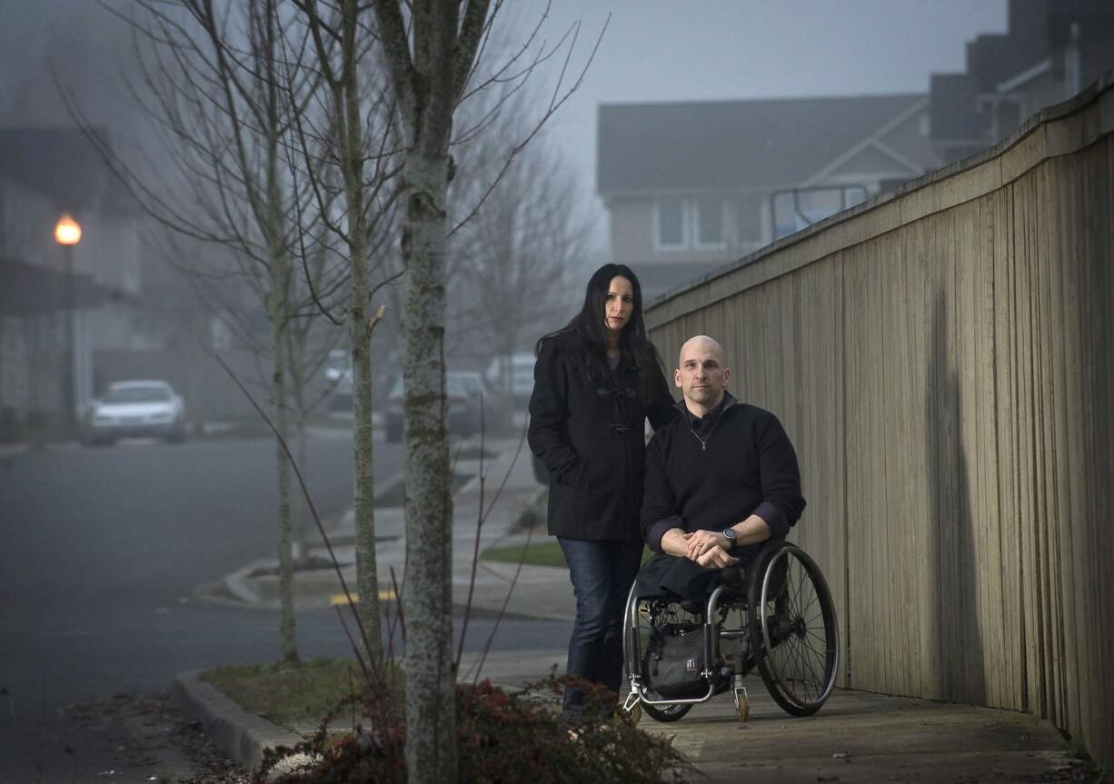 Battle Ground resident Craig Blanchette, pictured with his wife Anita, seemingly could do no wrong as a world-class wheelchair racer in the late 1980s and early 1990s.