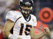 Denver Broncos quarterback Tim Tebow