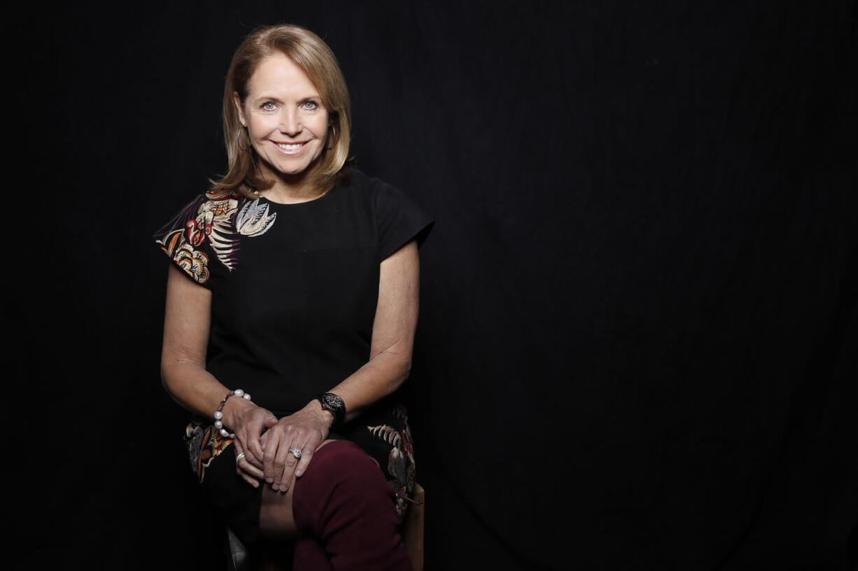 Journalist Katie Couric poses for a portrait to promote the film &quot;Under the Gun&quot; at the Toyota Mirai Music Lodge during the Sundance Film Festival on Tuesday in Park City, Utah.