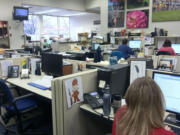 Reporters begin to come into the newsroom early.