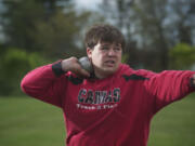 Camas' Triton Pitassi was a district champion tennis player before putting down his racket to focus solely on throwing in track and field.