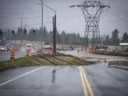 Starting next month, traffic on state Highway 14 will be diverted onto a new frontage road to the south as crews close a section of the highway near Camas and Washougal.