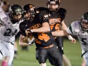 Washougal running back Caleb Howard during last week's action against Woodland.