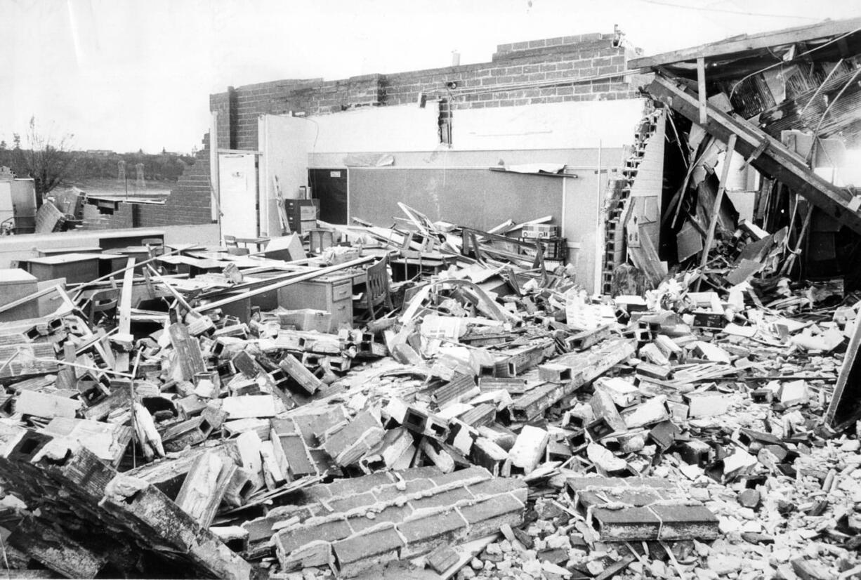 More than 90 students and three teachers were treated at area hospitals after a tornado demolished Peter S.