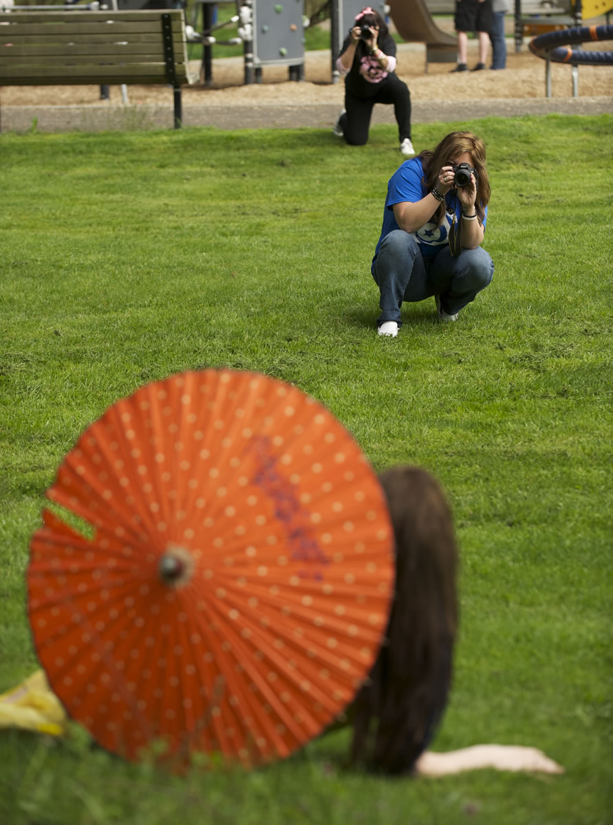 Battle Ground photographer Korie Accetta photographs Jacinda Hanks at Hockinson Meadows Park, Saturday, April 21, 2012.