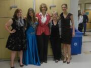 Central Park: From left, soprano Emily Swearer; soprano Petya Grozeva; voice teacher Linda Appert; accompanist Cinda Redman; and mezzo-soprano Ellie Coale.