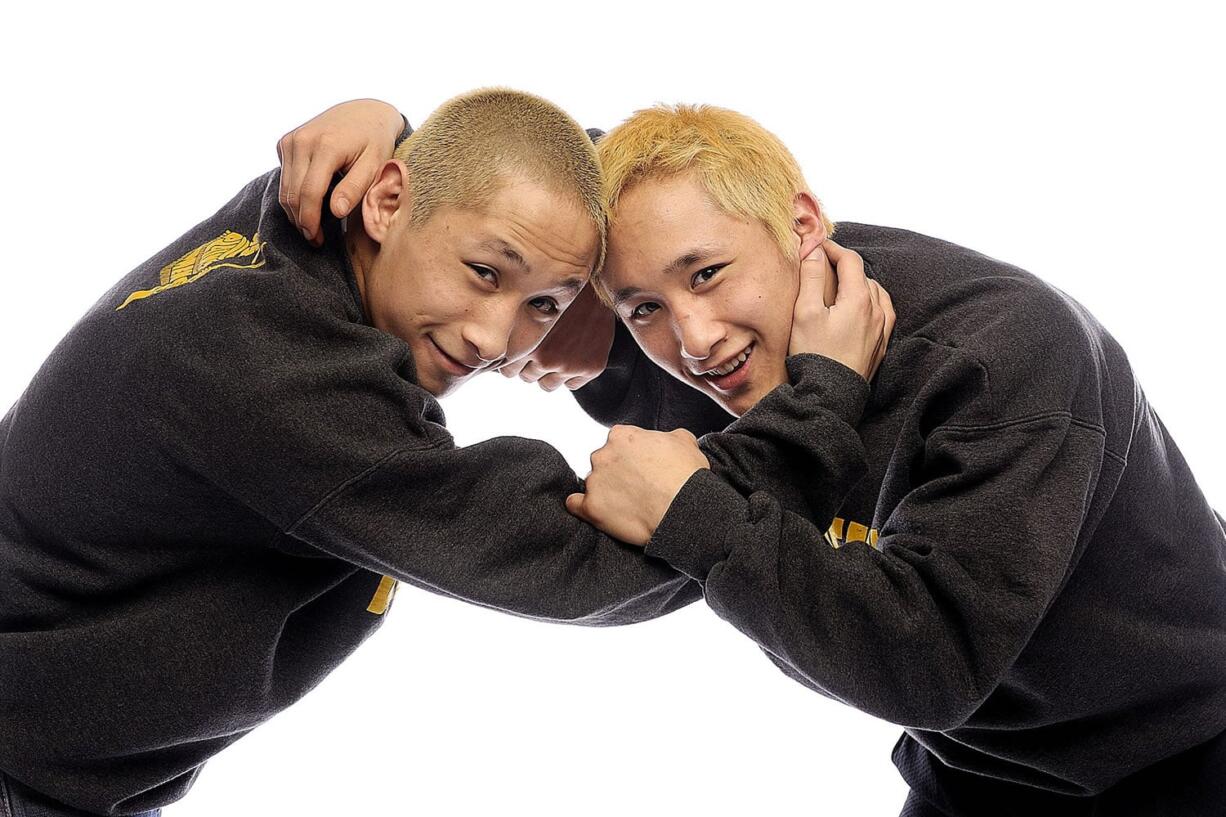 Matthew, left, and Michael Nguyen are our All-Region boys wrestlers pictured Tuesday February 28, 2012 in Vancouver, Washington.