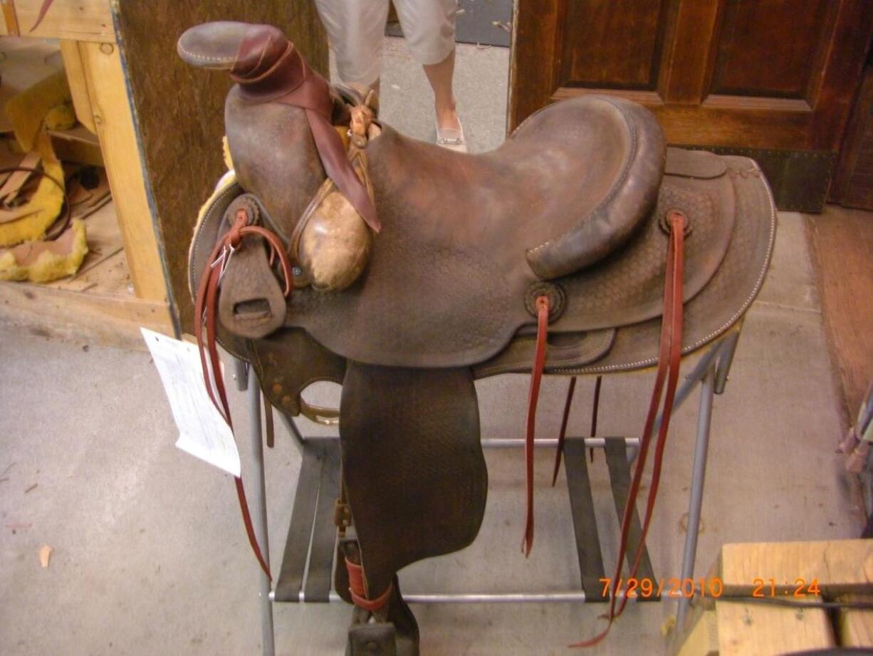 This well-used Ben Tarrell saddle was discovered in a saddle shop in Pendleton, Ore.