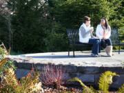 Salmon Creek: This new seating area honors late campus development manager Earl L.