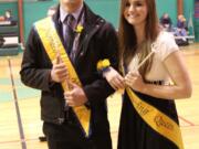 Ogden: Homecoming king Michael Polyakov, left, and queen Jessamine Miller were crowned during the Vancouver Christian High School homecoming game.