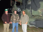 Joe Bongiovanni, middle, of Kalama, James &quot;Bobo&quot; Fay, left, field researcher with Bigfoot Field Researchers Organization, and Matt Moneymaker, the organization&#039;s founder, team up to search for Bigfoot.