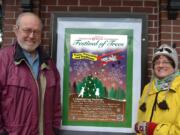 Esther Short: Carol Johnsen and Bruce Bryant of Happy Pup Design designed this year's poster for the Rotary Foundation Festival of Trees.