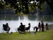 Horseshoe Lake Park in Woodland is a busy place on a warm September 2010 afternoon.