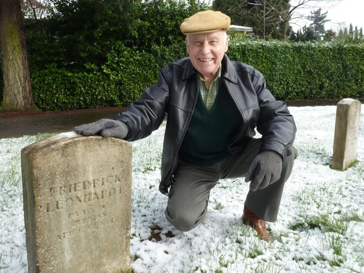 Ben Gonzalez Jr., aka Gil Tower-Meadow, and the last resting place of Friedrick Leonhardt.