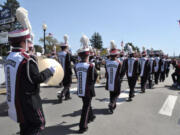 Battle Ground: The Daybreak Middle School band marches toward glory at the Loyalty Days Parade in Long Beach.