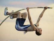 Skyview's Jameson Shirley won the Class 4A pole vault state championship Friday at Mount Tahoma High School in Tacoma.