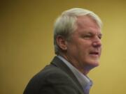 Former Congressman Brian Baird delivers the keynote address during a fundraising banquet for The Children's Center.