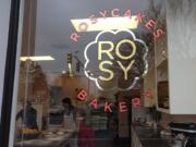 Rosie Williams, left, and her daughter, Kimberley Zerzan, make pies at Rosycakes Bakery Saturday for National Pie Day.