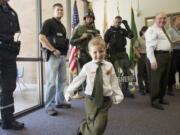 Carter Harris, 4, was named Chief for a Day on May 16 by the Clark County Sheriff's Office.