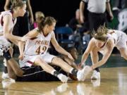 Prairie beats Franklin 54-44 to win the 3A Girls State Basketball Tournament championship in Tacoma, Saturday, March 3, 2012.(Steven Lane/The Columbian)