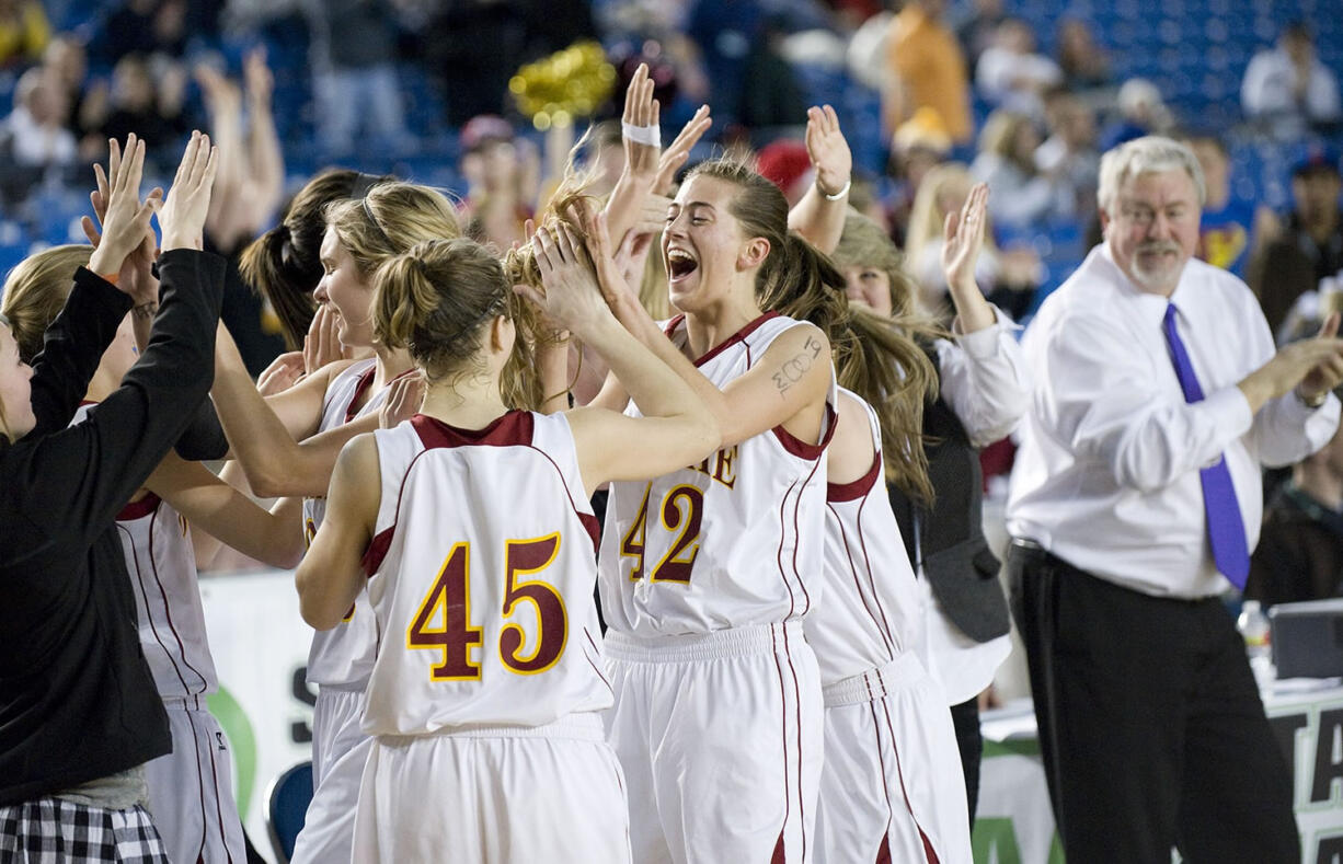 Prairie beats Franklin to win the the 3A Girls State Basketball Tournament championship in Tacoma, Saturday, March 3, 2012.(Steven Lane/The Columbian)