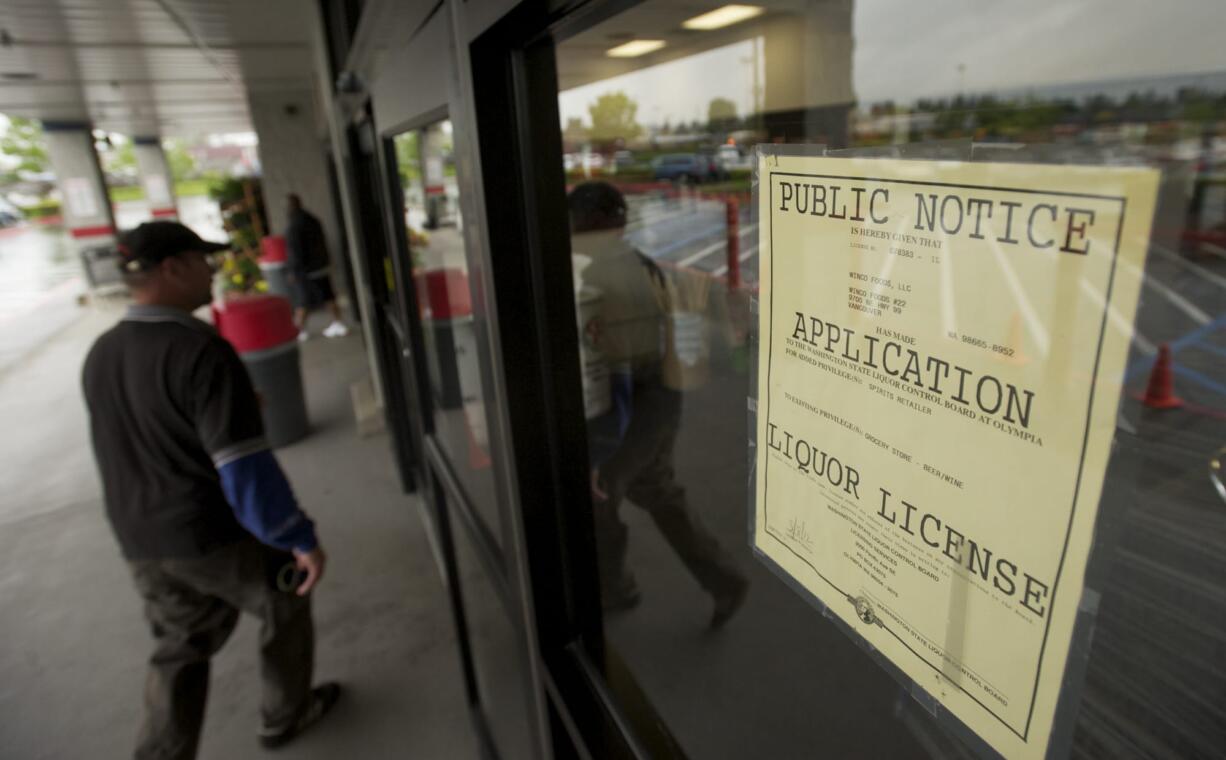 WinCo Foods will begin selling liquor on June 1 and has started clearing enough shelf space to carry about 150 stock units at each of its four Clark County stores.