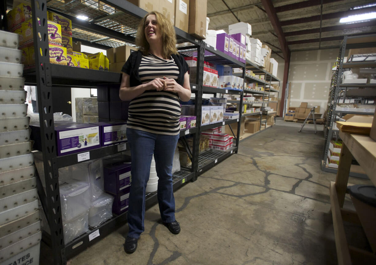 Julie Feickert gives a tour of the Cultures for Health warehouse in east Vancouver on Thursday. Feickert and her husband sell do-it-yourself fermentation cultures for yogurt, kefir, kombucha, and more online.