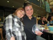 Salmon Creek: Shareis 2012 Volunteer of the Year recipient, Jillian Provience, right, with her daughter, Kaysea Ackley.