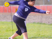 Concordia University's Gabi Dixson is the NAIA leader in discus this season.