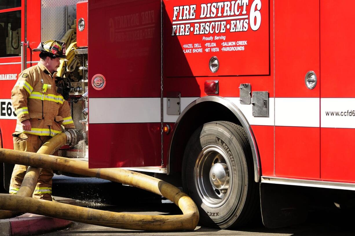 Darren Bush, a fire fighter with Clark County Fire District 6.