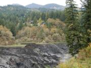 The draining of Northwestern Lake after Condit Dam was breached on Oct.