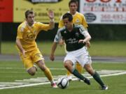 Camas native Brent Richards (right) has signed a contract with the Portland Timbers.