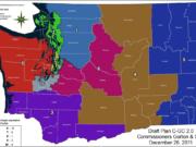 The Washington State Redistricting Commission released its proposal for shifting congressional district boundaries.