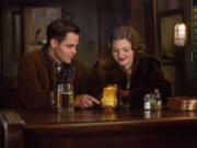 Chris Pine, left, and Holliday Grainger appear in a scene from &quot;The Finest Hours.&quot; (Claire Folger/Disney)