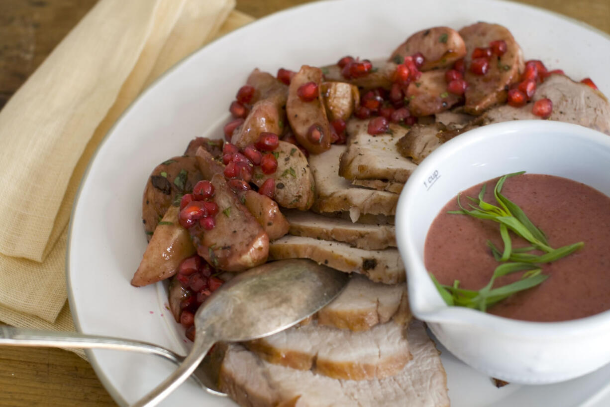 This Oct. 8, 2011 photo shows the Christmas pork recipe from Rocco DiSpirito. This recipe uses stevia sweetener instead of sugar in the glaze.