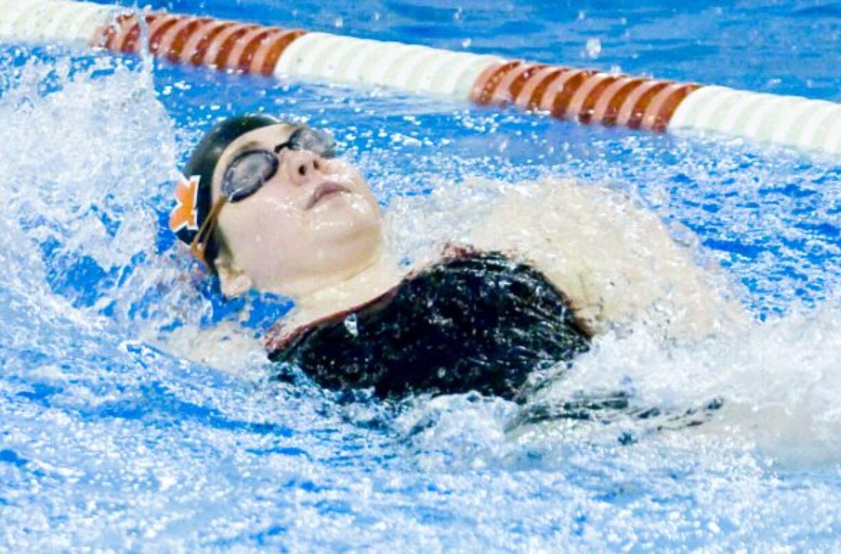 Kate Duvall, Whitworth University swimming.