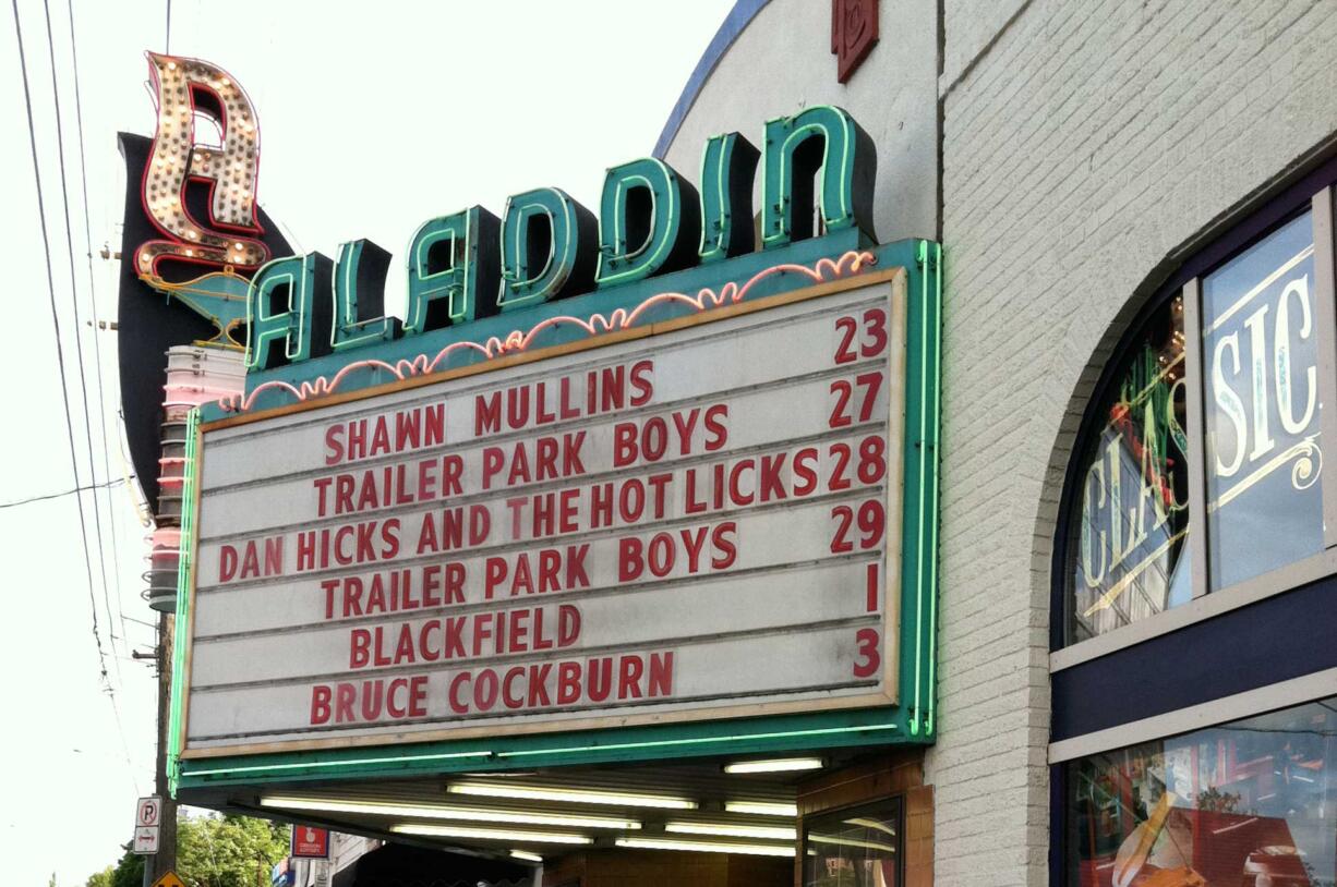 Shawn Mullins played at the Aladdin Theater in Portland Monday night.