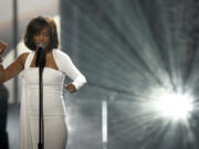 Whitney Houston performs Nov. 22, 2009, at the 37th Annual American Music Awards in Los Angeles.